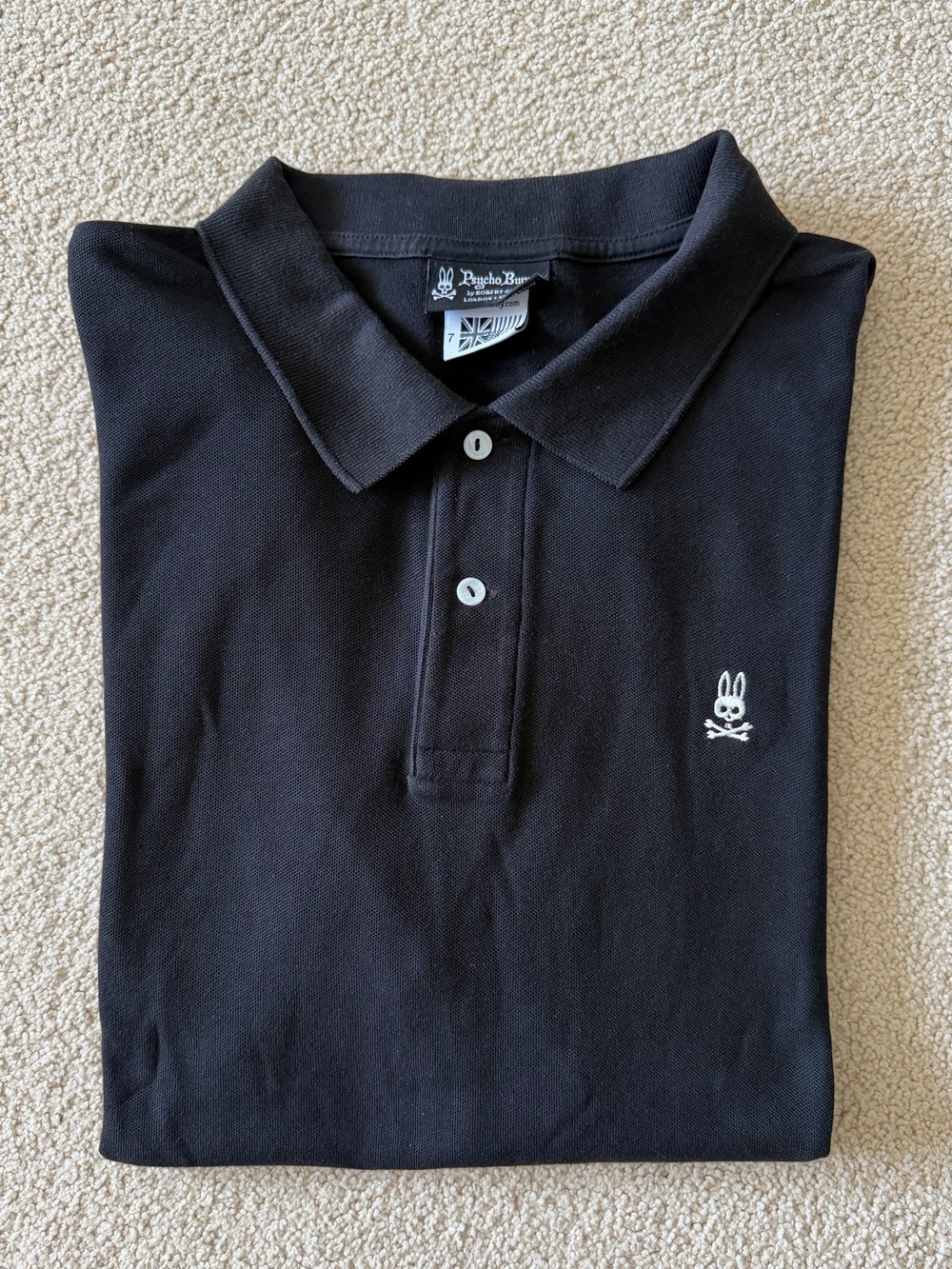 Psycho Bunny Men’s Black Polo